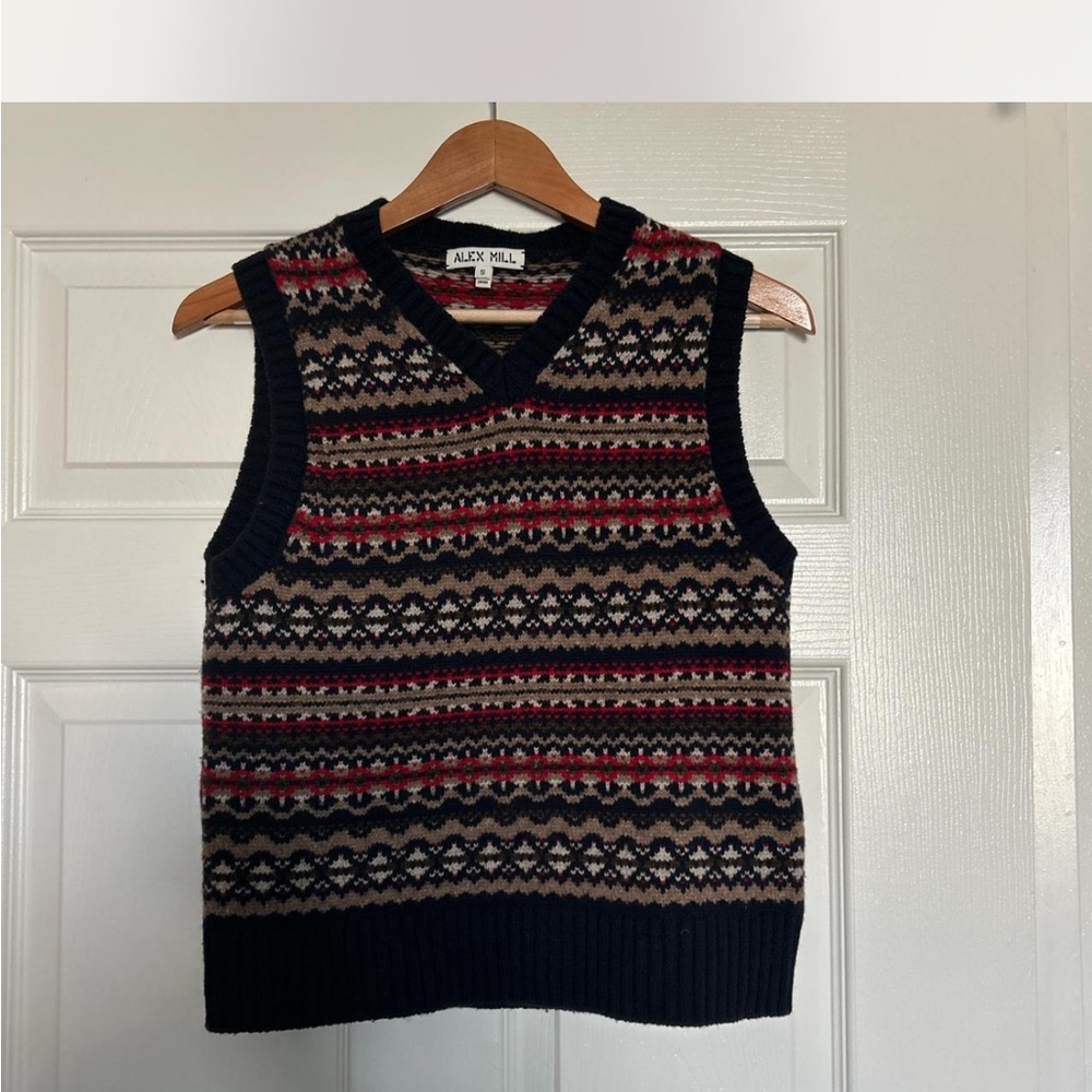 Alex Mill Fair Isle Knit Vest